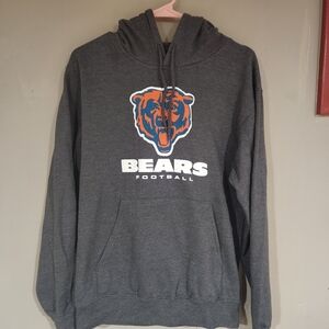 NFL Chicago Bears Gray Hoodie Mens Size Small